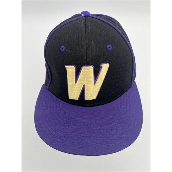 University Of Washington Huskies NCAA Under Armor Size Large Fitted Hat UW - Picture 2 of 11